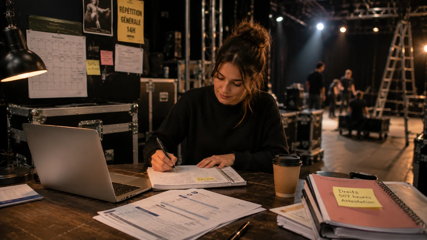 Technicien découvrant les étapes pour devenir intermittent du spectacle